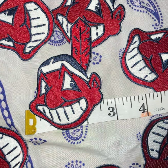 Cleveland Indians Chief Wahoo Iron On patch Vintage RARE MLB - Picture 4 of 6